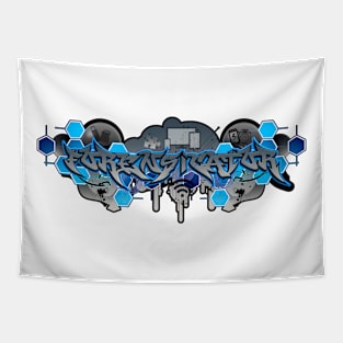 Forensicator Graffiti Grey Tapestry