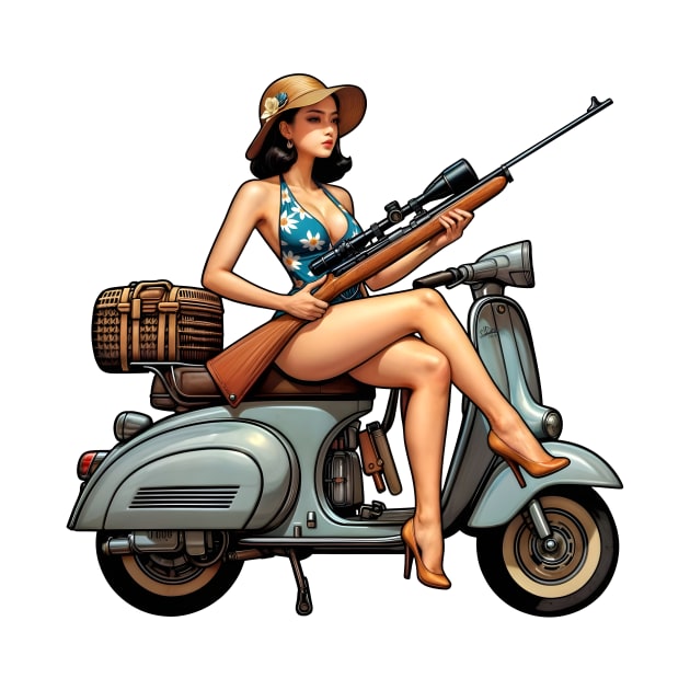 Scooter Girl by Rawlifegraphic