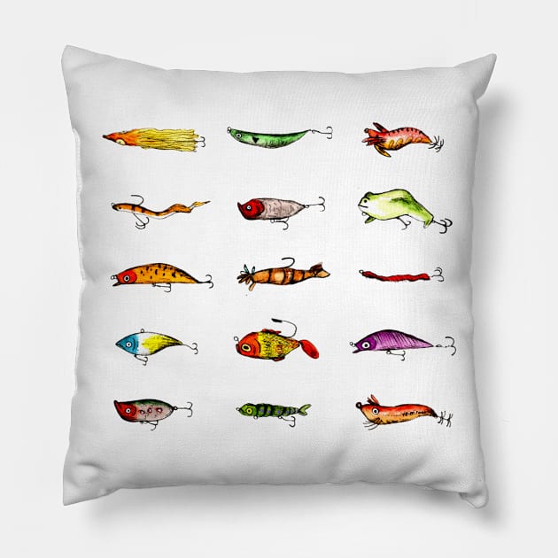 Lures Pillow by Sophie Corrigan