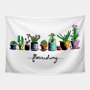 Flourishing (color) Tapestry