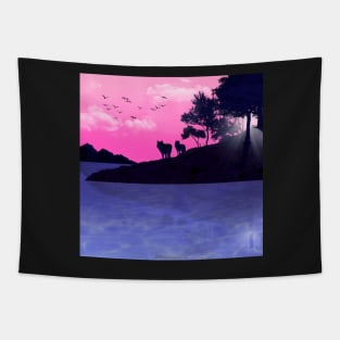 Opulent Sunset Tapestry