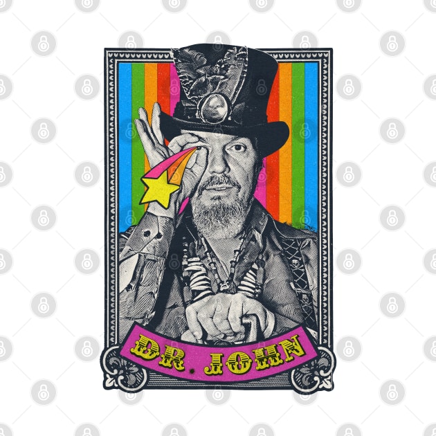 Dr John † Vintage Style New Orleans Design by DankFutura