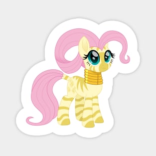 Fluttershy zebra Magnet