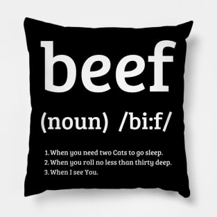 What's Beef? Original Aesthetic Tribute 〶 Pillow