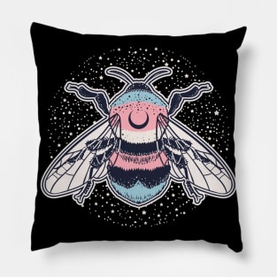 Transgender Bee Proud LGBT Pride Flag Pillow