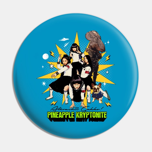 Atarashii Gakko! Pineapple Kryptonite Pin by TonieTee