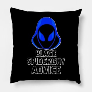 Black Spider Guy Advice Pillow