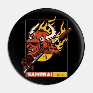 Fire Samurai Pin