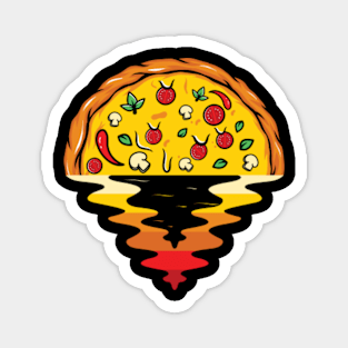 Pizza Sunset Magnet