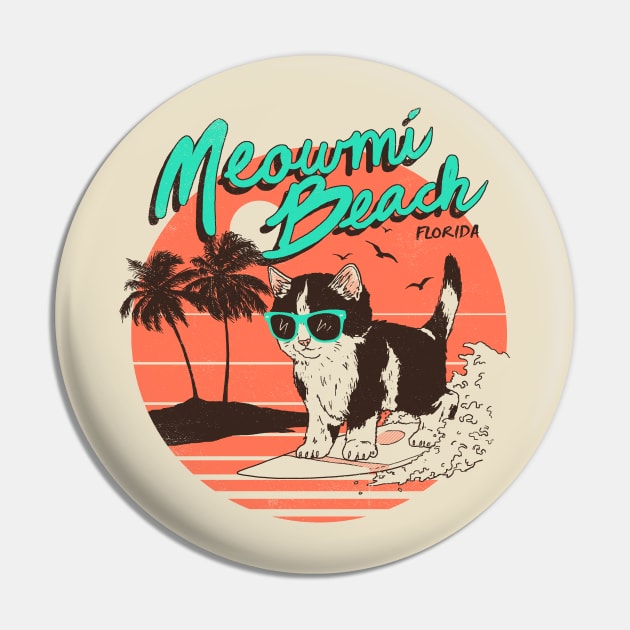 Meowmi Beach Pin by Hillary White Rabbit