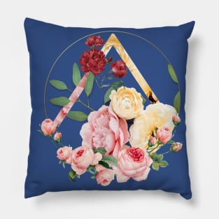 Circular Flower Frame - Yellow/Pink/Red Pillow