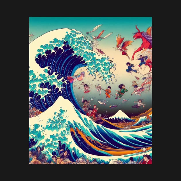 kanagawa wave  - Japanese Fantasy by AnimeVision