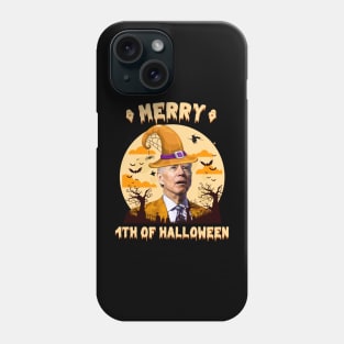 Funny Confused Biden Merry 4th Of Halloween Phone Case