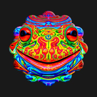 Frogger Spirit Animal (1.2) - Trippy Psychedelic Frog T-Shirt