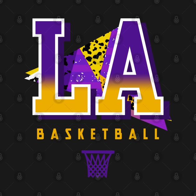 Los Angeles Basketball Retro by funandgames