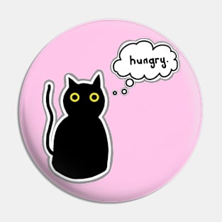 Hungry cat Pin