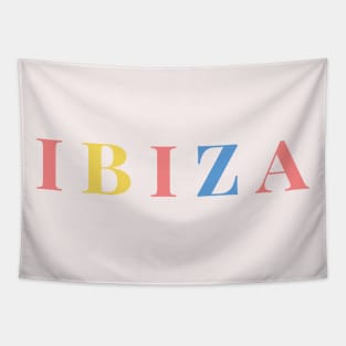 Ibiza Pastel Color Spanish Holiday Tapestry