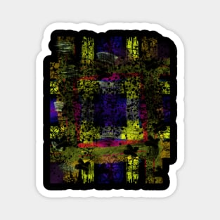 abstract tartan pattern Magnet