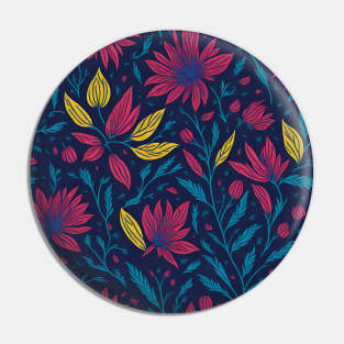 floral pattern design, colorful pattern design Pin