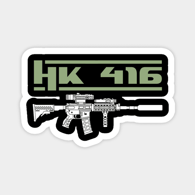 Assault Rifle HK 416 Sopmod 1 Magnet by Aim For The Face