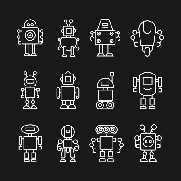 Cute Robot Army by MeatMan