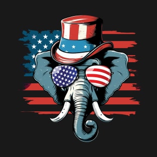 Elephant 4th of July T-Shirt