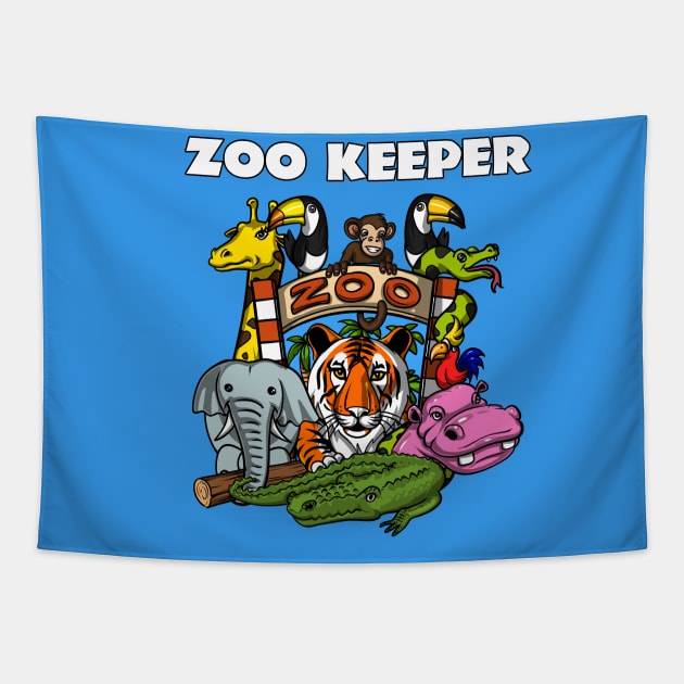 Zoo Keeper Tapestry by underheaven