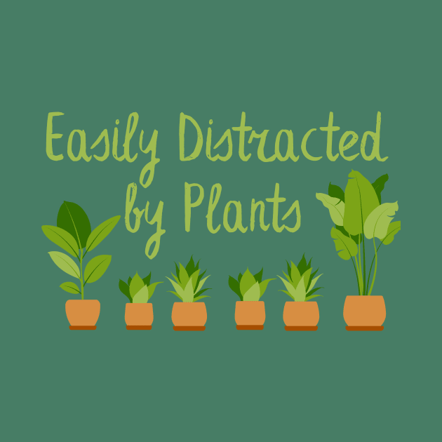 Lispe Easily Distracted by Plants Houseplant Gardener by Lispe