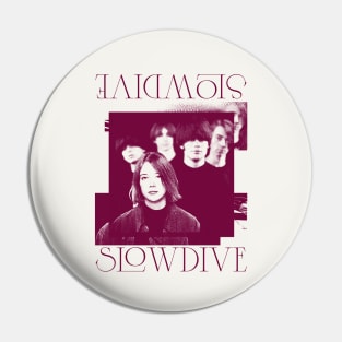 Slowdive • •• • 1990s Retro Aesthetic Design Pin