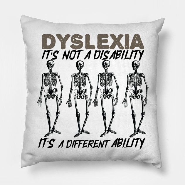 World Dyslexia Awareness Day Pillow by Bend-The-Trendd