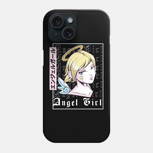 Angel Girl Japanese Aesthetic Clothes E-Girl Phone Case by wbdesignz