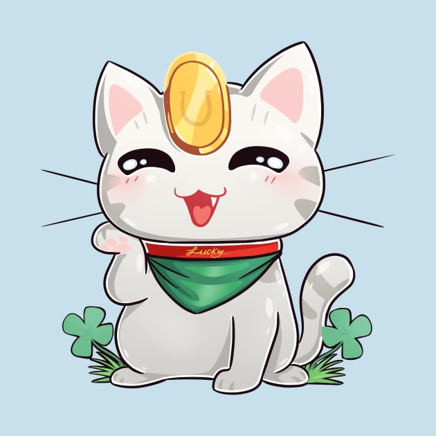 Lucky Cat by DawnDragon Art