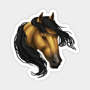 Horse Head - Buckskin Magnet