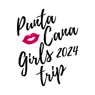 Punta Cana Girls Trip 2024 Fun Matching Dominican Republic Travel Vacation T-Shirt