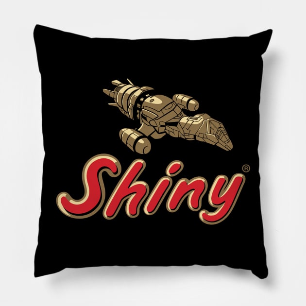 Shiny - Sci Fi Spaceship Pillow by Nemons