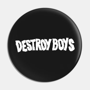 Destroy Boys Merch Destroy Boys Logo Pin