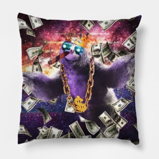 Bling Money Sloth Thug Pillow