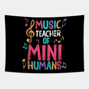 Music Teacher Of Mini Humans  Back To School Tapestry