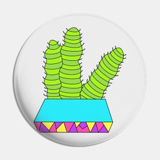 Cute Cactus Design #8: Spaceworm Cactuses Pin