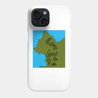 Monterey, California Map Named Phone Case