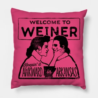 Weiner: Keepin it Awkward in Arkansas Pillow