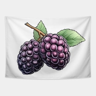 Blackberry Fruit Art Tapestry