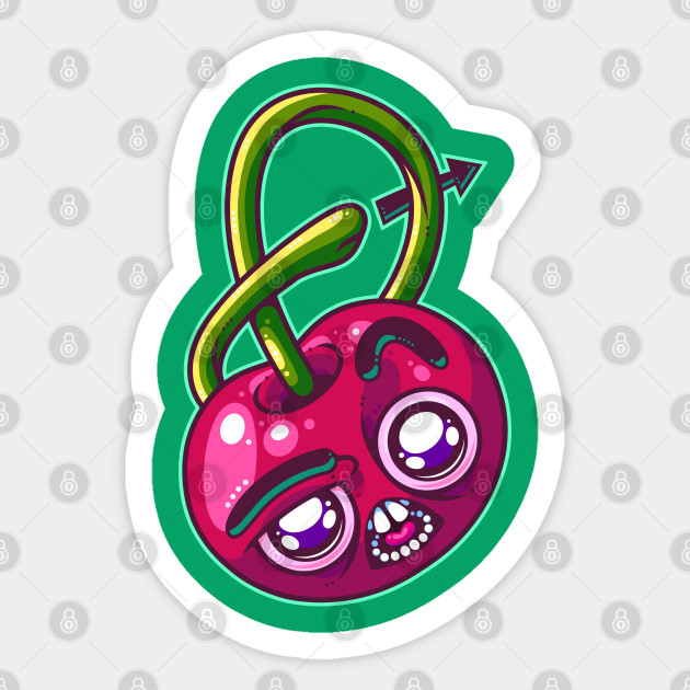 Tie Me Up Baby Cherry Stem Sticker Teepublic