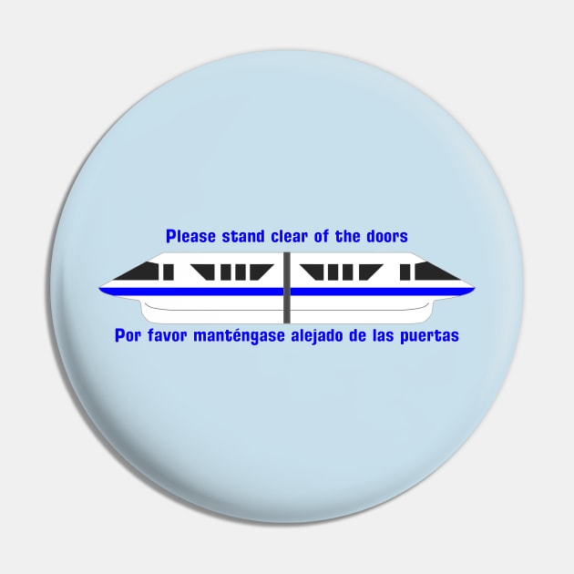 Please stand clear of the doors, Blue Pin by bcrosby2011