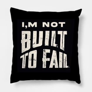 Built for Success: Inspirational Motivational Quotes Pillow