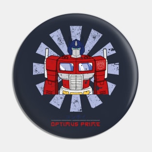 Optimus Prime Retro Japanese Transformers Pin