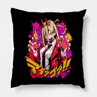 power - chainsaw man Pillow