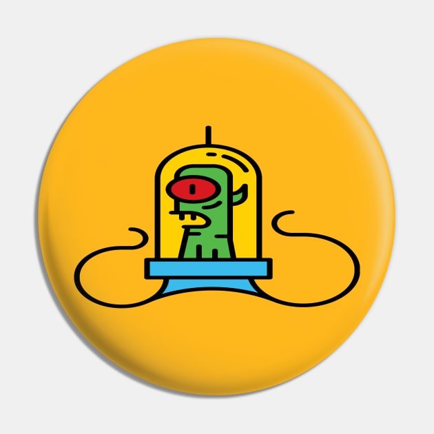 The Aqualung Alien Pin by Superlust