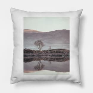 'Still Loch, Frosty Winter's Morning', Loch Rannoch, Glencoe. Pillow