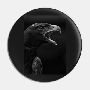 Golden Eagle Portrait Pin